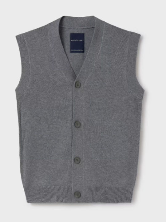 Kids Vest Knitted Gray