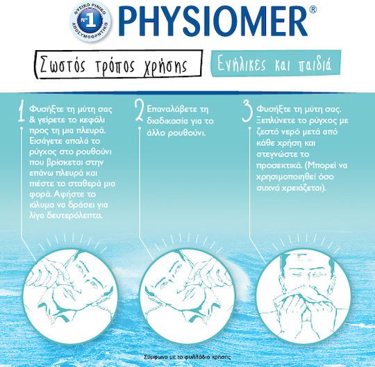 Physiomer Normal Jet Nasenspray mit Meerwasser für die ganze Familie 135ml