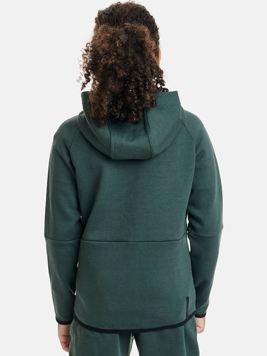 Cardigan pentru copii cu Glugă Verde Toddy