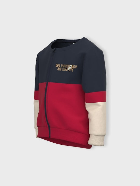 Kids Sweatshirt Cardigan with Hood Dark Sapphire