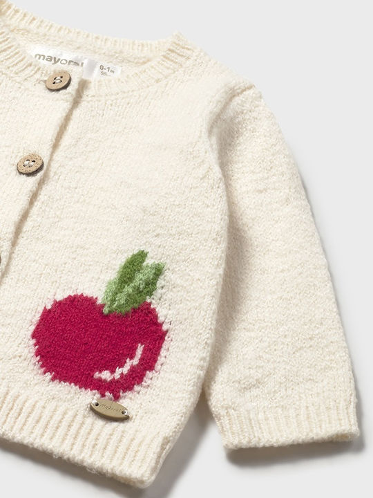 Kids Cardigan Cotton Ecru