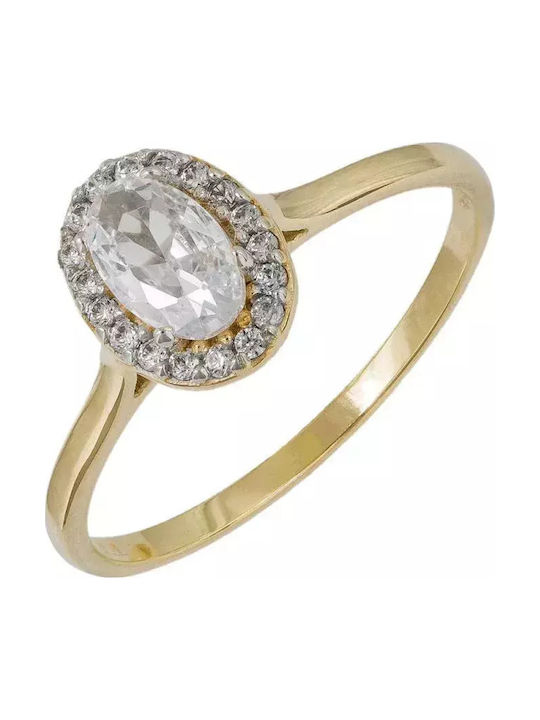 Damenring Spinner Vergoldet 14K