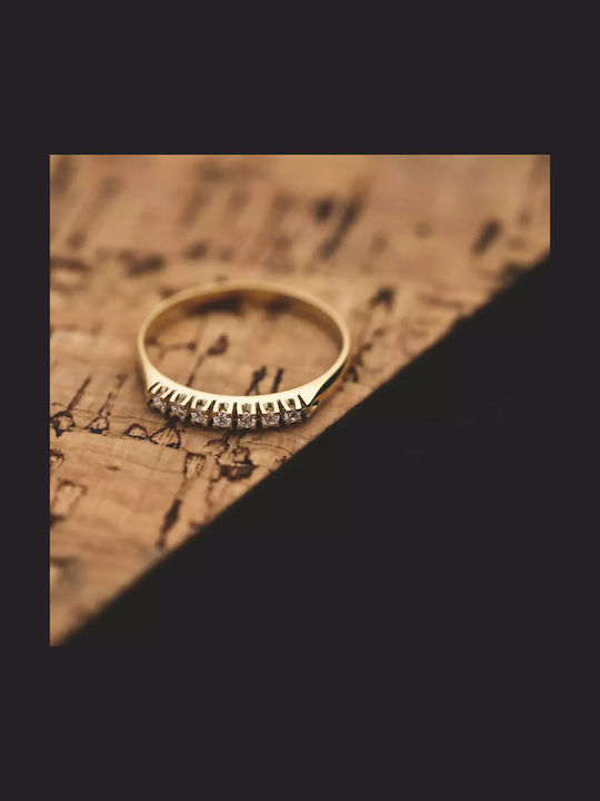 Damen Ring mit Diamant aus Gold 18K