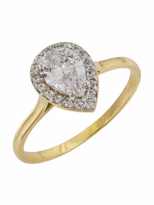 Damenring Spinner Vergoldet 14K