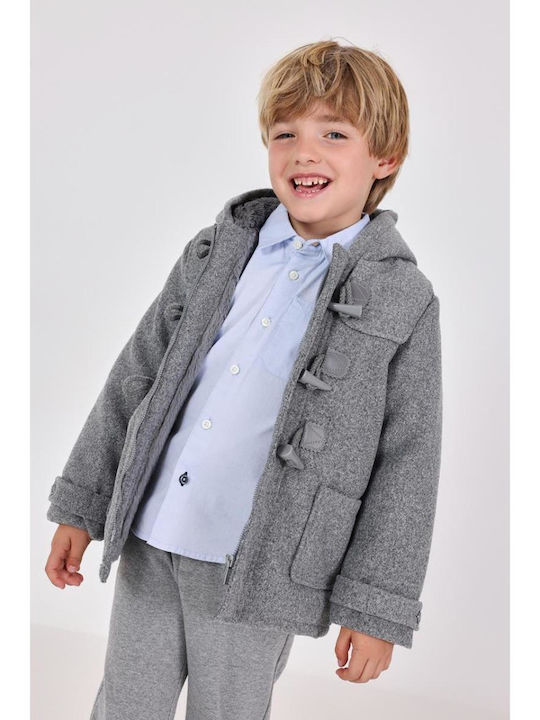 Kids' Coat with Hood Gray