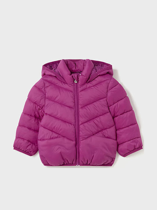 Kinderjacken & Winterjacken Gesteppt Kurze mit Kapuze Lila