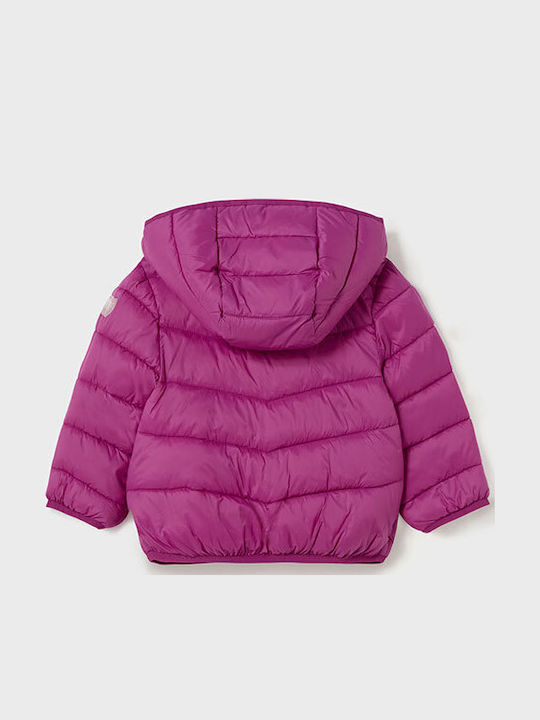 Kinderjacken & Winterjacken Gesteppt Kurze mit Kapuze Lila