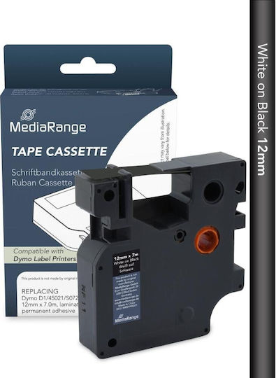 MediaRange Ταινία Ετικετογράφου 1m x 12mm σε Λευκό Χρώμα Συμβατή με Dymo D1