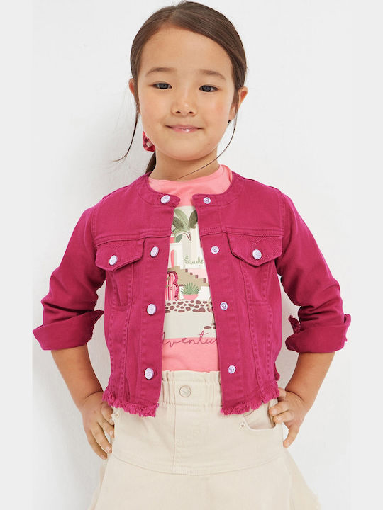 Ecofriends Kids Casual Short Fuchsia Jacket