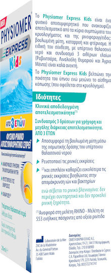Physiomer Express Kids από 3 Ετών Ρινικό Σπρέι με Θαλασσινό Νερό για Παιδιά 20ml