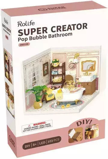 Robotime Jucărie De Construcție Din Plastic Pop Bubble Baie Pentru Copii 8+ Ani