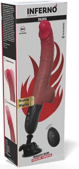 Hidden Desire Inferno Realistic Vibrator with Remote Control 22cm Flesh