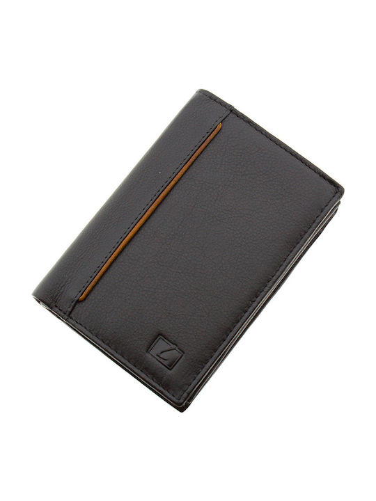 Дамско Мъжко Портфейл Кожа с RFID Черен / Кафяв