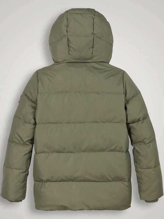 Kinderjacken & Winterjacken Parka mit Kapuze Khaki Essential
