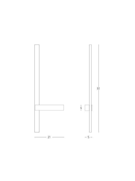 Zambelis Lights Φωτιστικό Τοίχου με Ενσωματωμένο LED και Θερμό Λευκό Φως Κόκκινο