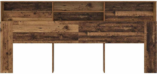 vidaXL Wooden Brown Bed Headboard 220cm