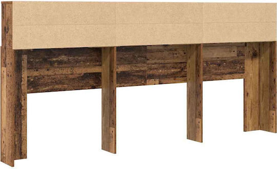 vidaXL Wooden Brown Bed Headboard 220cm