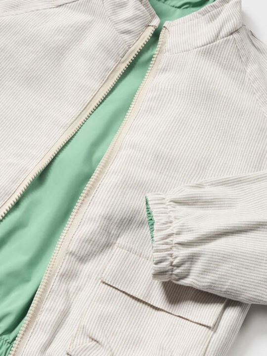 Kinder Freizeitjacke Winddicht Beidseitig Green