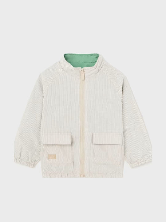 Kinder Freizeitjacke Winddicht Beidseitig Green