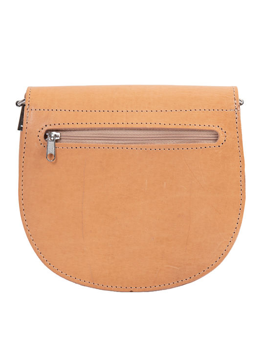 By -leather Leather Women's Bag Shoulder Beige