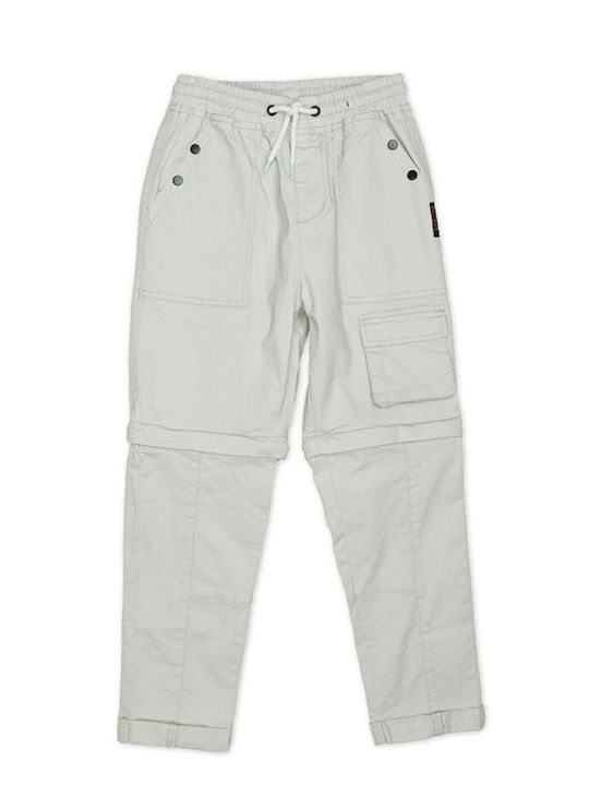 Kids' Cargo Pants Ecru