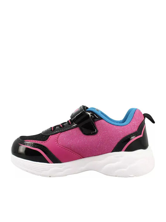 Παιδικά Sneakers με Σκρατς & Φωτάκια Μαύρα