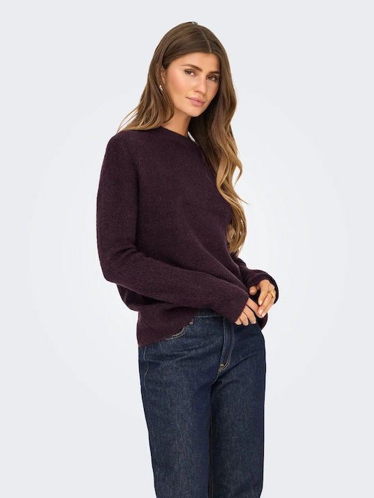 Camilla Damen Langarm Pullover Bordeaux