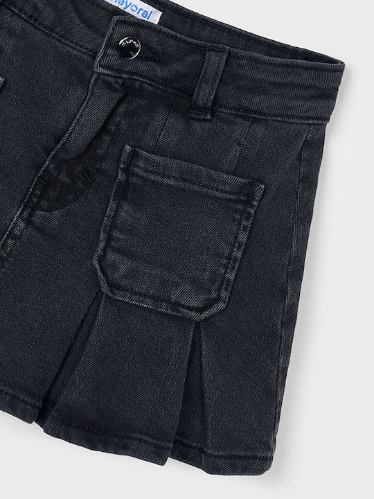 Kids' Denim Skirt Black