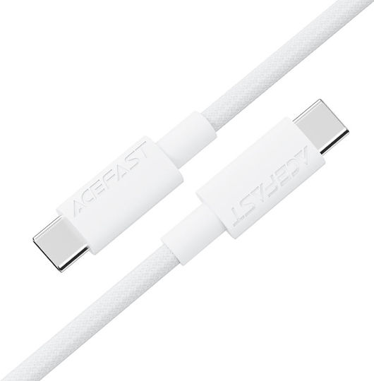Acefast USB 2.0 Cable USB-C male - USB-C 60W White 1.2m