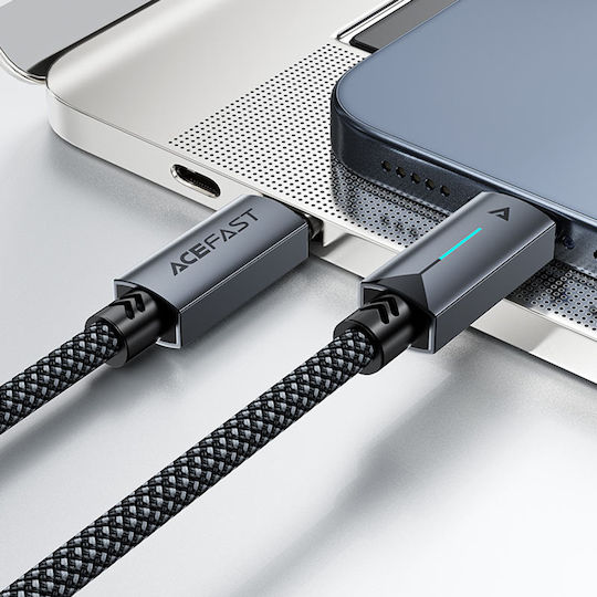Acefast USB 2.0 Kabel USB-C männlich - USB-C 60W Schwarz 1.2m
