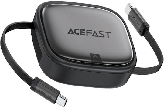 Acefast Retractable USB to Lightning / micro USB Cable 3A Μαύρο 0.95m