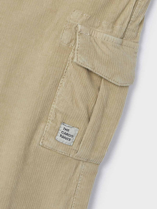 Pantaloni Cargo din Catifea pentru Copii MUSTAARDI