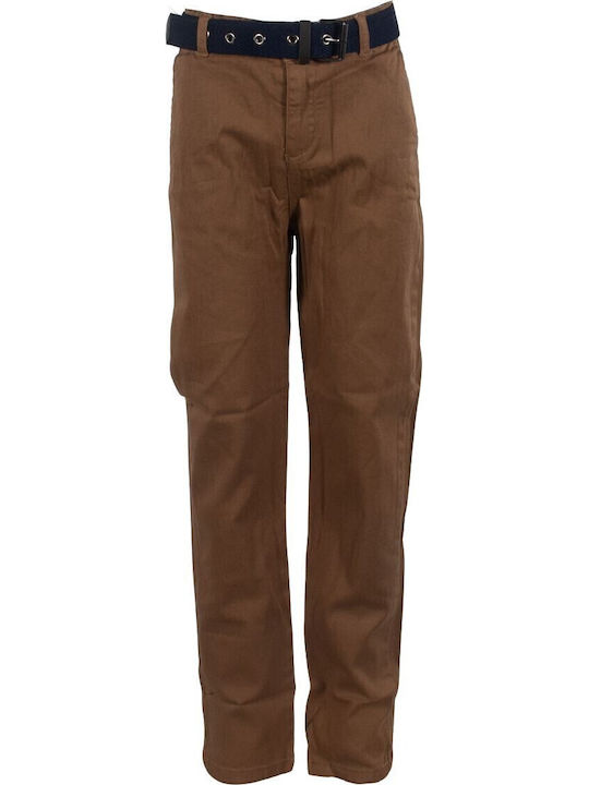 Pantaloni din Material Textil pentru Copii CAFE