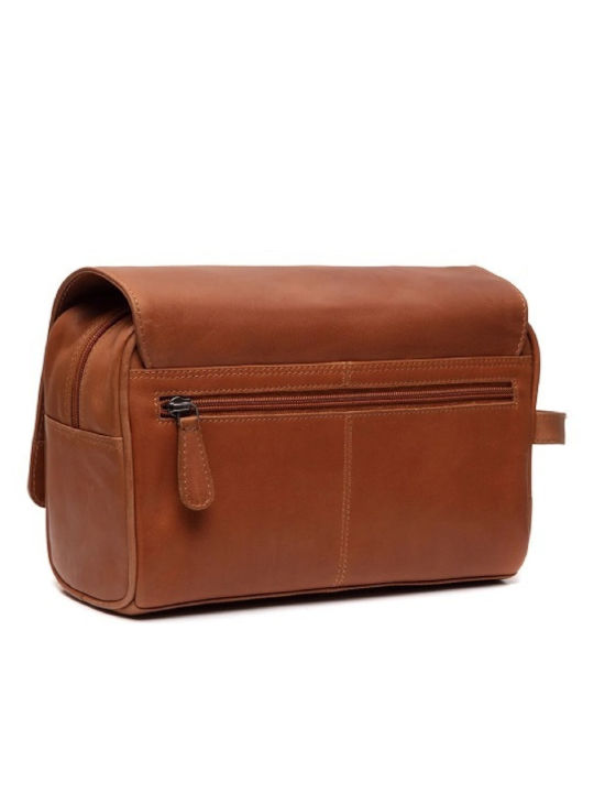 Leather Travel Toiletry Bag Chesterfield Brand C08.050031 Tabac Brown