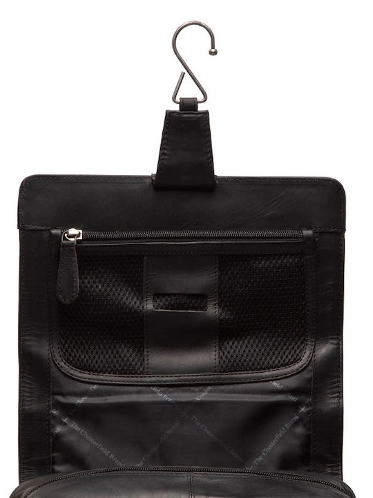 Leder-Kulturbeutel Chesterfield Brand C08.050000 Schwarz