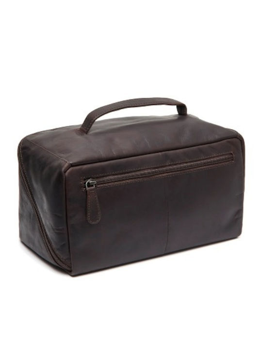 Leather Travel Toiletry Bag Chesterfield Brand C08.054201 Brown