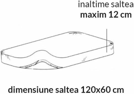 Kidizi με Λάστιχο Λευκό 120x60εκ.