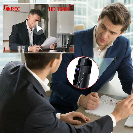 Cameră Ascunsă Stilou 1080p cu Slot pentru Card de Memorie