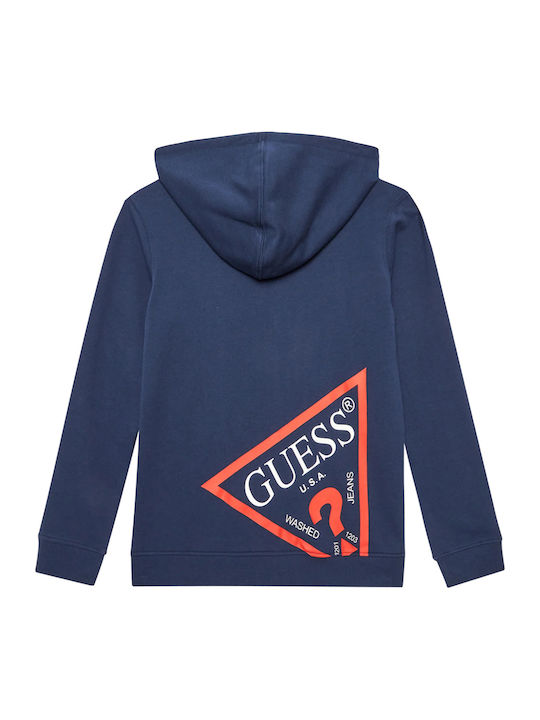 Kids Sweatshirt Cardigan with Hood Blue Active