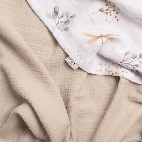 Kidizi Blanket Nursery Swaddling Blankets Cotton Beige 110x75cm