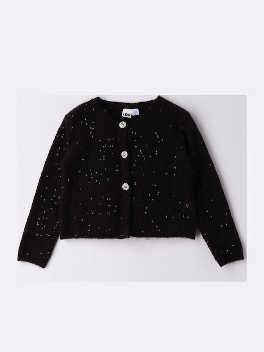 Kids Cardigan Knitted Black