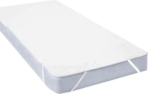 Kidizi Protecție pentru Saltea Single Waterproof cu Elastic Alb 90x200+15buc