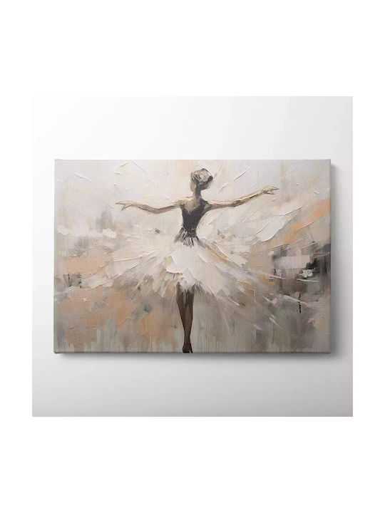Ballerina in cream shades Painting on Canvas 65x95cm