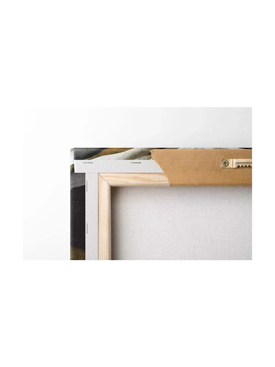 Canvas Painting Abstract Design Gold Black Knv2553 80cm X 120cm