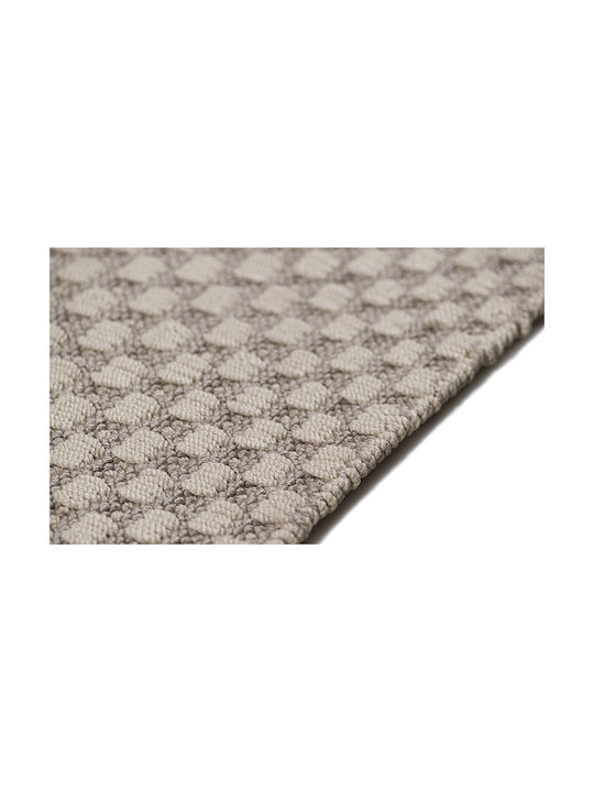 Tapicap Ръчно изработено Килим За външно ползване Правоъгълена Beige-white