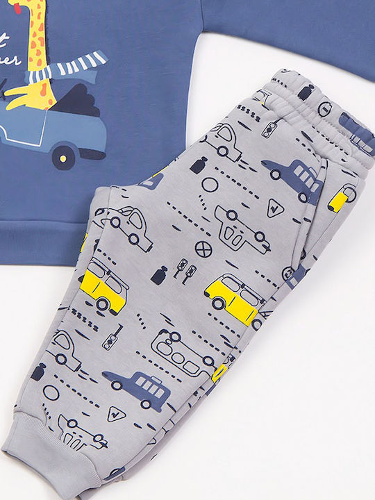 Kids Sweatpants Set Petrol Blue 2pcs