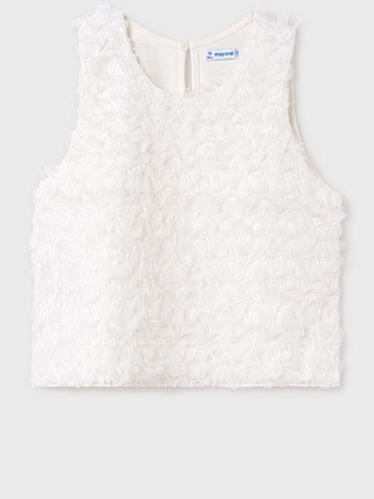 Kids' Shirt Sleeveless Ecru