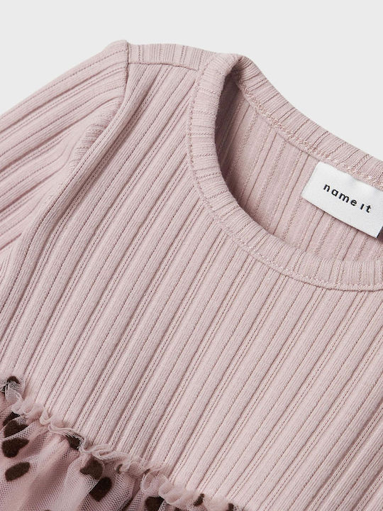 Kinderkleid Langärmelig Tüll Burnished Lilac