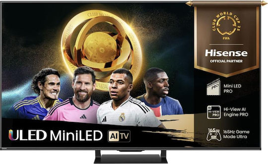 Hisense Smart Τηλεόραση 85" 4K UHD Mini LED U7Q PRO HDR (2025) 85U7Q PRO