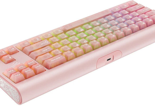 Havit KB896L Gaming Mechanical Keyboard with RGB lighting (English US) Pink